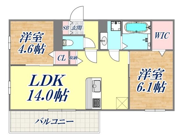 Raffinato東灘の物件間取画像